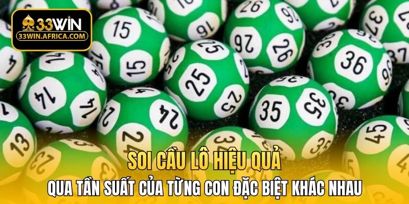 Soi cầu lô hiệu quả qua tần suất của từng con đặc biệt khác nhau 